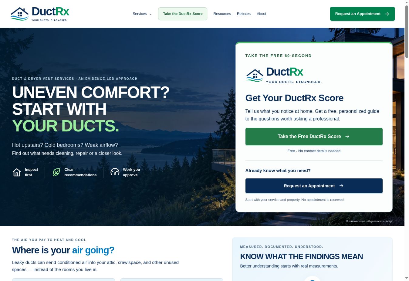 DuctRx — actual project screenshot